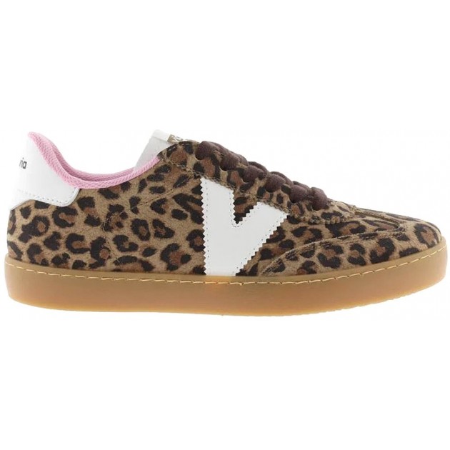Chaussure de sport en daim imprimé pour femme Victoria 1126205 LEOPARDO
