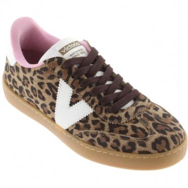 Chaussure de sport en daim imprimé pour femme Victoria 1126205 LEOPARDO