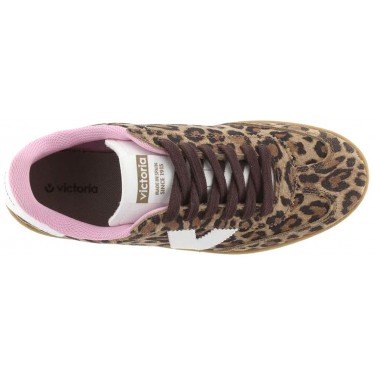 Chaussure de sport en daim imprimé pour femme Victoria 1126205 LEOPARDO