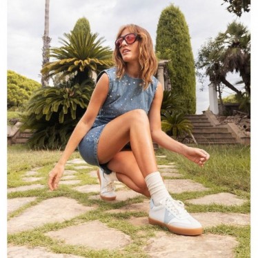 Baskets pour femmes VICTORIA Berlin Cliclista 1126206 CELESTE
