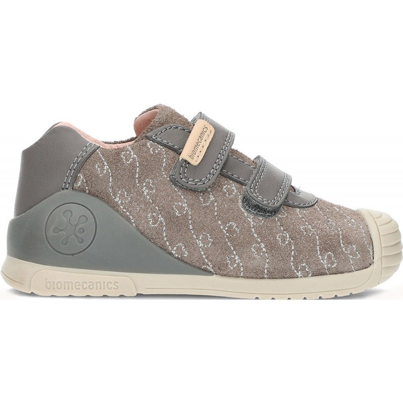 Baskets pour filles de BIOMECANICS 241101 en daim MARENGO