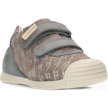 Baskets pour filles de BIOMECANICS 241101 en daim MARENGO