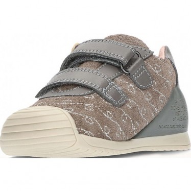 Baskets pour filles de BIOMECANICS 241101 en daim MARENGO