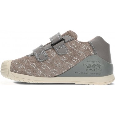 Baskets pour filles de BIOMECANICS 241101 en daim MARENGO