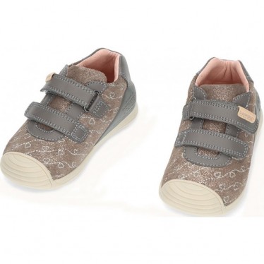 Baskets pour filles de BIOMECANICS 241101 en daim MARENGO
