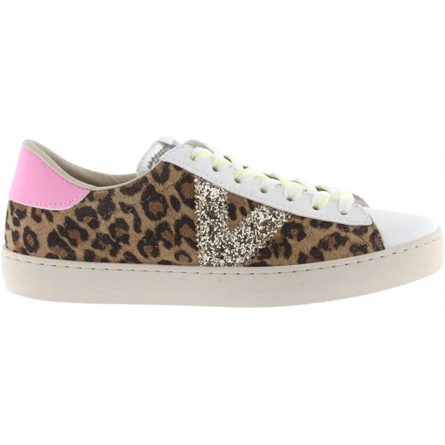 Baskets en daim à imprimé animal pour femme Victoria 1126214 LEOPARDO Baskets en daim à imprimé animal pour femme Victoria 1126214 LEOPARDO