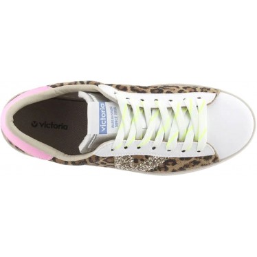 Baskets en daim à imprimé animal pour femme Victoria 1126214 LEOPARDO