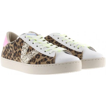 Baskets en daim à imprimé animal pour femme Victoria 1126214 LEOPARDO