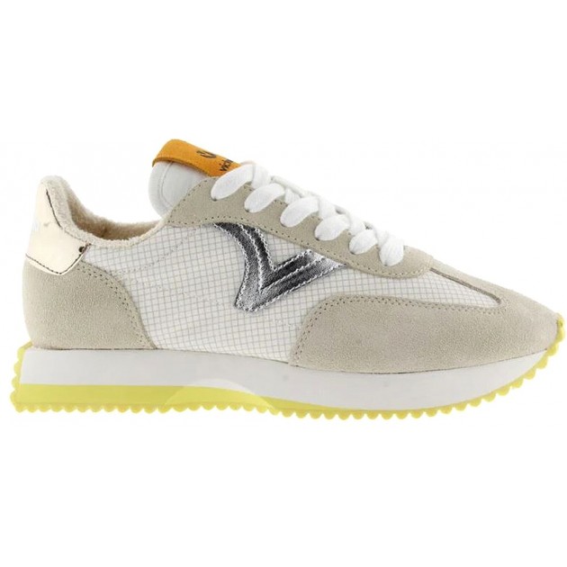 Baskets en nylon et métal pour femme Victoria 1134112 Cosmos BEIGE Baskets en nylon et métal pour femme Victoria 1134112 Cosmos BEIGE