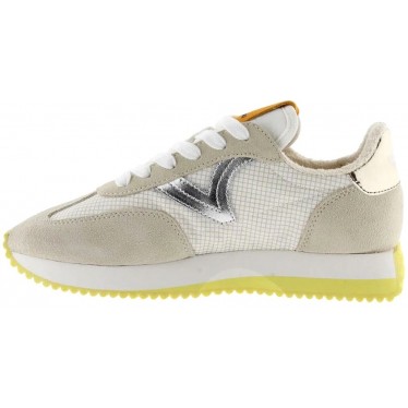 Baskets en nylon et métal pour femme Victoria 1134112 Cosmos BEIGE