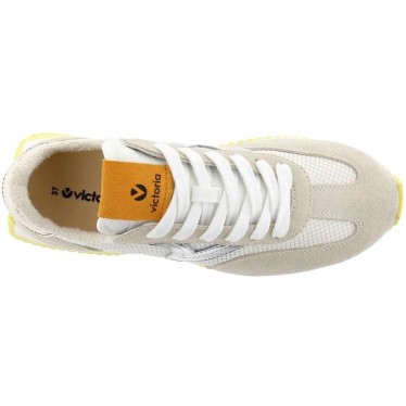 Baskets en nylon et métal pour femme Victoria 1134112 Cosmos BEIGE