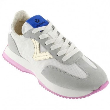 Baskets en nylon et métal pour femme Victoria 1134112 Cosmos GRIS