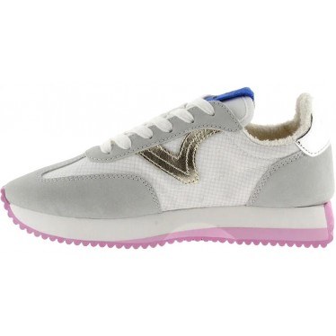 Baskets en nylon et métal pour femme Victoria 1134112 Cosmos GRIS