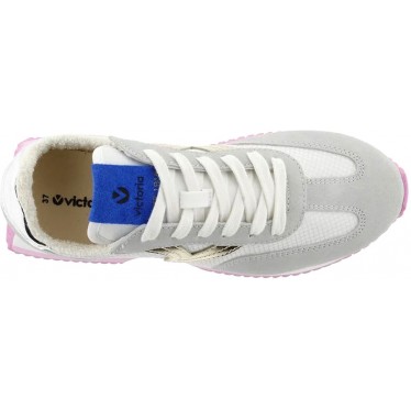 Baskets en nylon et métal pour femme Victoria 1134112 Cosmos GRIS