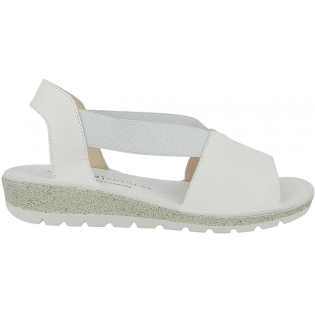 SANDALES DOCTEUR CUTILLAS 35313 ÉLASTIQUE BLANCO