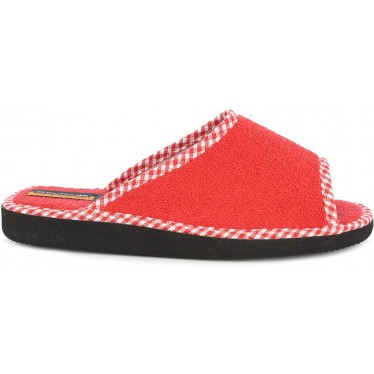 Pantoufles Doctor Cutillas 24502 Tissu serviette ROJO