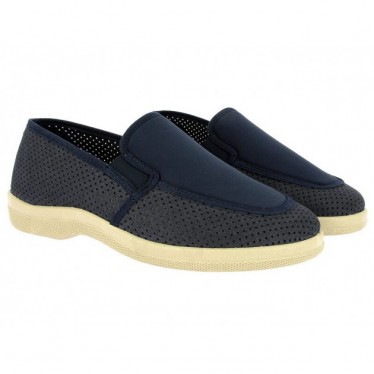 Mocassins Doctor Cutillas 21320 Toile Hachée MARINO