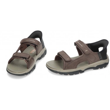 Sandales à enfiler Skechers Tresmen-Reece 205289 CHOCOLATE
