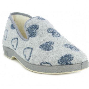 PANTOUFLES COEURS DOCTEUR CUTILLAS 332 GRIS
