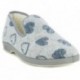 PANTOUFLES COEURS DOCTEUR CUTILLAS 332 GRIS