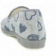 PANTOUFLES COEURS DOCTEUR CUTILLAS 332 GRIS
