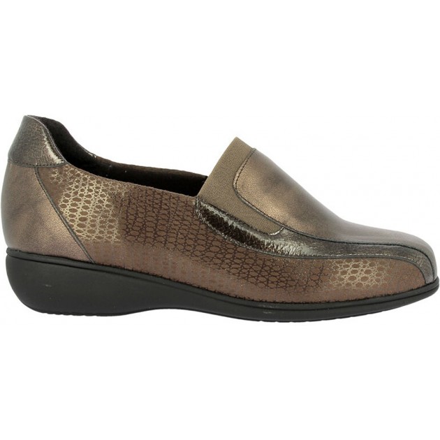 Mocassins femme Doctor Cutillas 53577 Imprimé métallisé MARRON Mocassins femme Doctor Cutillas 53577 Imprimé métallisé MARRON