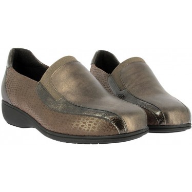 Mocassins femme Doctor Cutillas 53577 Imprimé métallisé MARRON