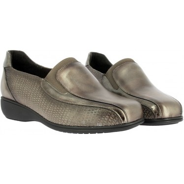 Mocassins femme Doctor Cutillas 53577 Imprimé métallisé ANTRACITA