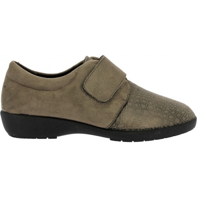 Baskets femme Doctor Cutillas 41617 Auto-adhérentes TAUPE