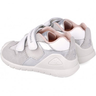Baskets urbaines pour femmes Biomecanics 252120 BLANCO_PLATA_C313