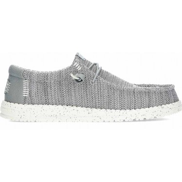Chaussures HEYDUDE Wally Stretch Sox HD41898 pour hommes GREY