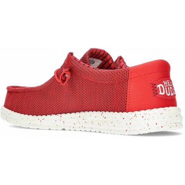 Chaussures HEYDUDE Wally Stretch Sox HD41898 pour hommes RED