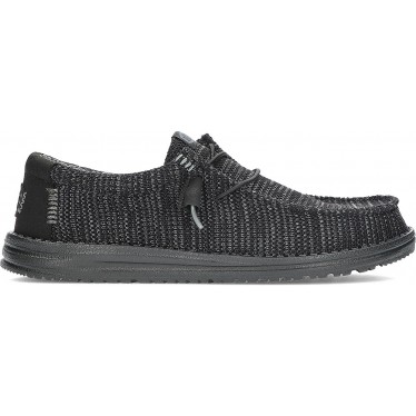 Chaussures HEYDUDE Wally Stretch Sox HD41898 pour hommes BLACK