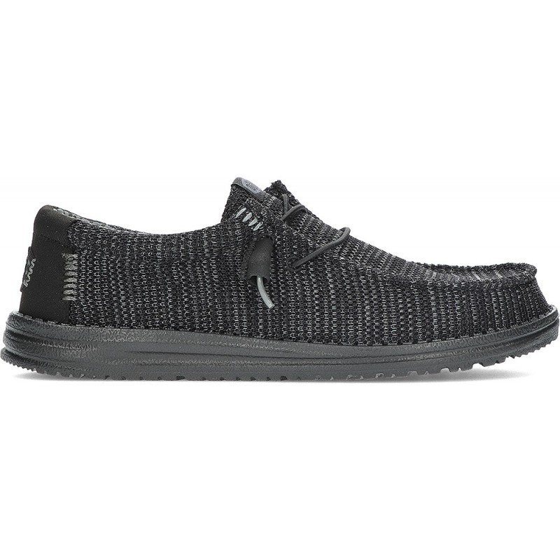 Chaussures HEYDUDE Wally Stretch Sox HD41898 pour hommes BLACK