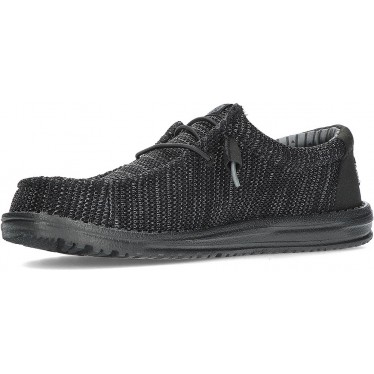 Chaussures HEYDUDE Wally Stretch Sox HD41898 pour hommes BLACK