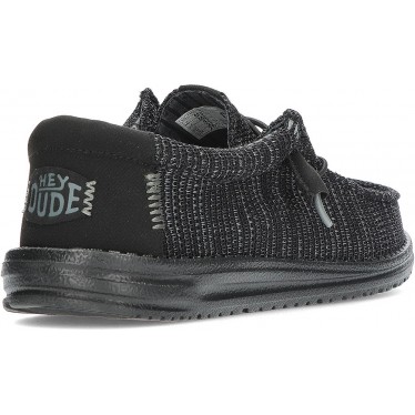 Chaussures HEYDUDE Wally Stretch Sox HD41898 pour hommes BLACK