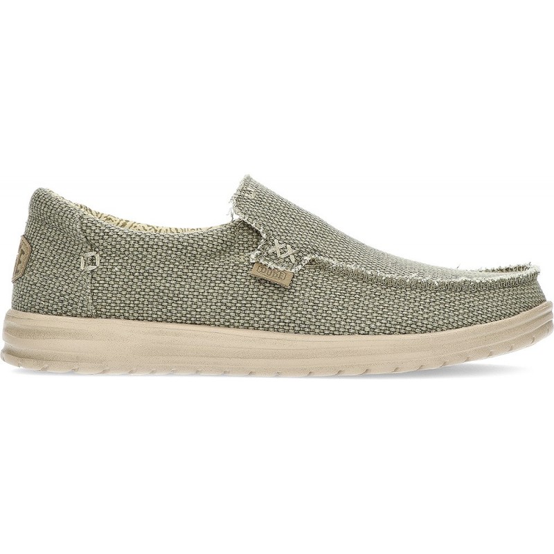 MOCASSINS TRESSÉS DUDE MIKKA ARMY