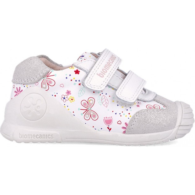 Chaussures de sport pour fille Biomecanics 252100 à imprimé papillon BLANCO_B050