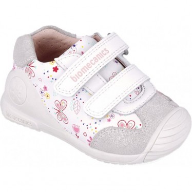 Chaussures de sport pour fille Biomecanics 252100 à imprimé papillon BLANCO_B050