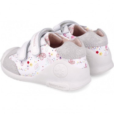 Chaussures de sport pour fille Biomecanics 252100 à imprimé papillon BLANCO_B050