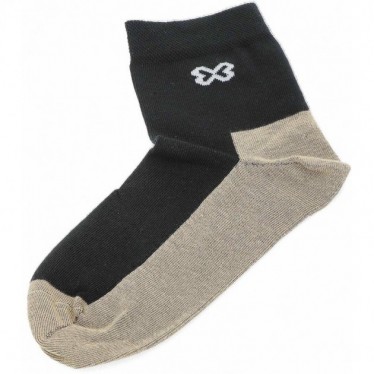 Chaussettes courtes CALZAMEDI Spécial Diabétiques 9656 NEGRO_BEIGE