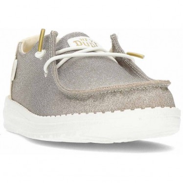 Chaussures pour femmes HEY DUDE Metallic Sparkle HD41082 GOLD