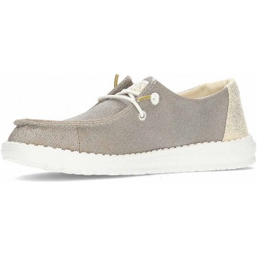 Chaussures pour femmes HEY DUDE Metallic Sparkle HD41082 GOLD