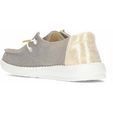Chaussures pour femmes HEY DUDE Metallic Sparkle HD41082 GOLD