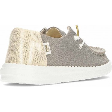 Chaussures pour femmes HEY DUDE Metallic Sparkle HD41082 GOLD
