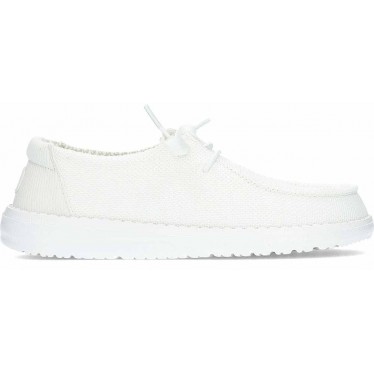 Chaussures pour femmes HEYDUDE Wendy Stretch Sox HD41878 WHITE