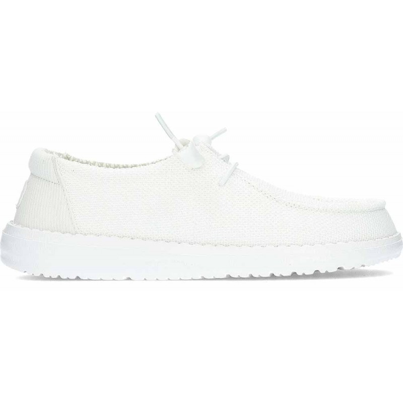 Chaussures pour femmes HEYDUDE Wendy Stretch Sox HD41878 WHITE