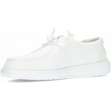 Chaussures pour femmes HEYDUDE Wendy Stretch Sox HD41878 WHITE