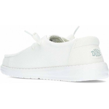 Chaussures pour femmes HEYDUDE Wendy Stretch Sox HD41878 WHITE