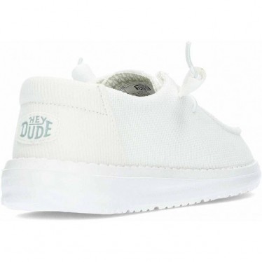 Chaussures pour femmes HEYDUDE Wendy Stretch Sox HD41878 WHITE